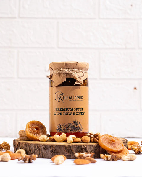 Premium Nuts with Raw Honey