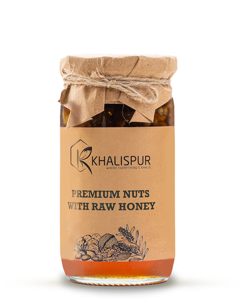 Premium Nuts with Raw Honey