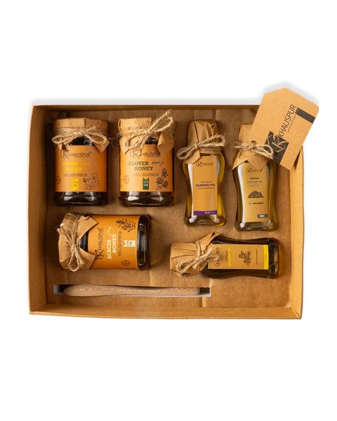 Diamond Gift Box (Raw Honey & Cold-Pressed Oils)