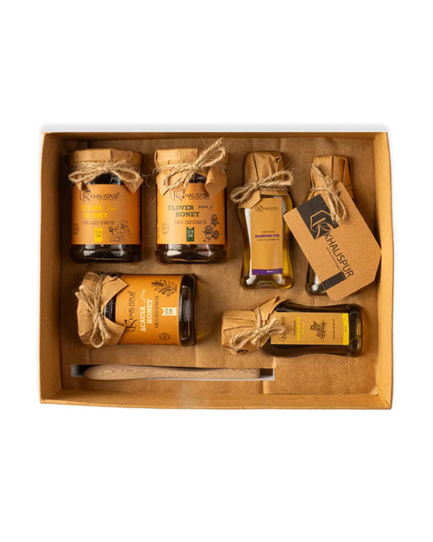 Platinum Gift Box (Raw Honey & Cold-Pressed Oils)