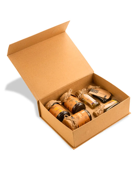 Silver Gift Box (Raw Honey & Cold-Pressed Oils)