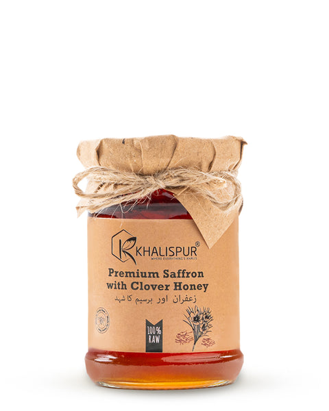 Premium Saffron with Clover Honey