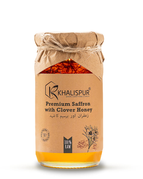 Premium Saffron with Clover Honey